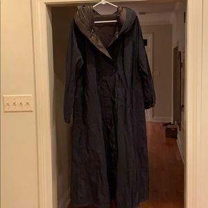 Mycra Pac Reversible long hooded rain jacket